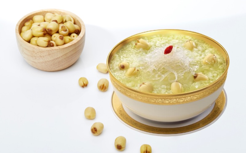 Cháo tổ yến hạt sen giúp bé dễ tiêu hóa, ngủ ngon, thanh nhiệt