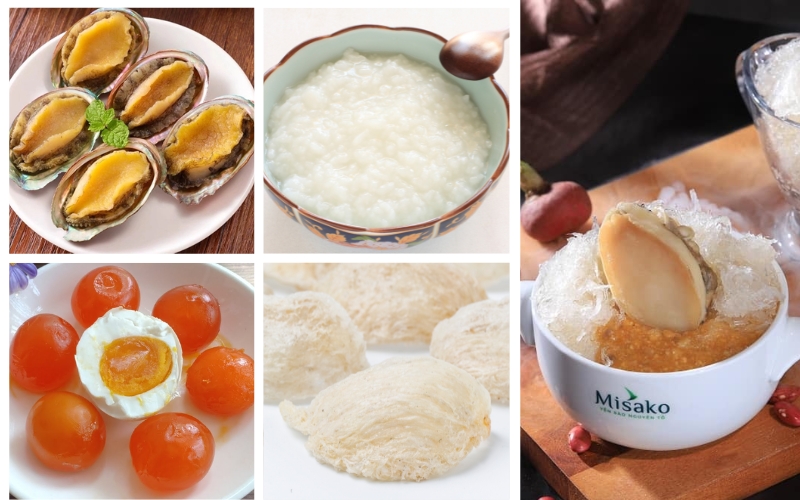 Cháo tổ yến bào ngư kết hợp đa dạng nguyên liệu với nhiều tầng hương vị